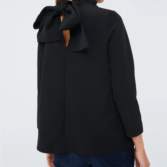 Tuckernuck Faye Blouse-Black Ruffle Neck Top (Size XL)-never worn - Picture 2 of 4